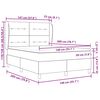 vidaXL Lit &agrave; ressorts avec matelas gris fonc&eacute; 90x190 cm Gris fonc&eacute;