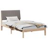 vidaXL Cadre de lit avec t&ecirc;te de lit Marron 100 x 200 cm Pin massif