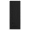 vidaXL Meuble mural Ch&ecirc;ne noir 34,5 x 34 x 90 cm Bois d'ing&eacute;nierie
