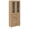 vidaXL Haut Armoire Ch&ecirc;ne artisanal 69,5 x 34 x 180 cm