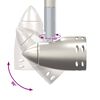 vidaXL Spot de plafond Nickel 36,5 x 10 x 12,5 cm M&eacute;tal