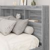vidaXL T&ecirc;te de lit de rangement Gris Sonoma 140 cm Bois d'ing&eacute;nierie