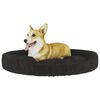 vidaXL Lit pour chien Noir 90x70x23 cm Peluche
