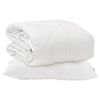 vidaXL Couette avec oreiller 2 pcs Blanc Microfibre
