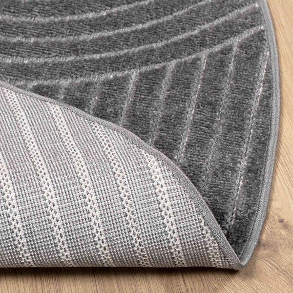 vidaXL Tapis de surface Rond Anthracite &Oslash; 160 CM