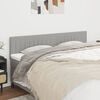 vidaXL T&ecirc;tes de lit Gris clair 180x5x78/88 cm Tissu