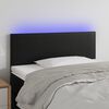 vidaXL T&ecirc;te de lit &agrave; LED Noir 80x5x78/88 cm Similicuir