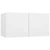 vidaXL Ensemble de meubles TV 10 pcs Blanc Bois d'ing&eacute;nierie
