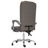 vidaXL Fauteuil de massage inclinable de bureau Taupe Tissu