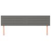 vidaXL T&ecirc;tes de lit 2 pcs Gris fonc&eacute; 100x5x78/88 cm Tissu