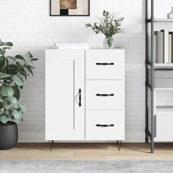 vidaXL Buffet blanc 69,5x34x90 cm bois d'ing&eacute;nierie