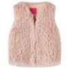 Gilet pour enfants fausse fourrure rose clair 116