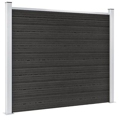 vidaXL Panneau de clôture WPC 180x146 cm Gris