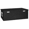 vidaXL Bo&icirc;te de rangement Noir 80x39x30 cm Aluminium