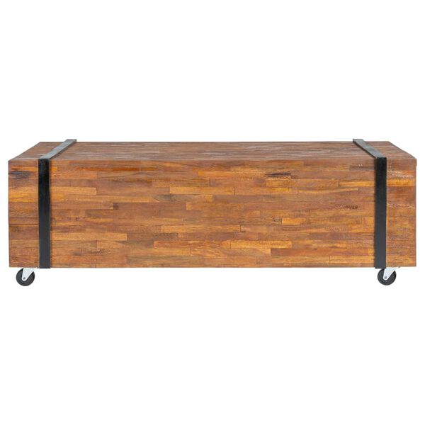 vidaXL Table basse 110x45x38 cm bois de teck solide