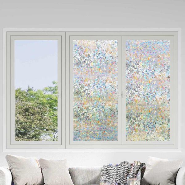 vidaXL Film pour vitres Transparent 90 x 500 cm PVC