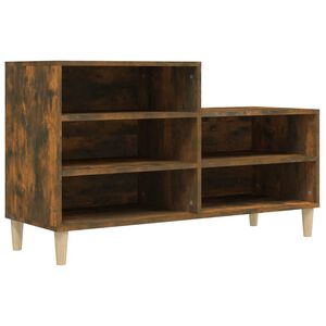 vidaXL Armoire &agrave; chaussures Ch&ecirc;ne fum&eacute; 102x36x60 cm Bois d'ing&eacute;nierie