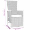 vidaXL Ensemble de salle &agrave; manger pour jardin 5 pcs Gris polyrotin