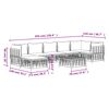 vidaXL Salon de jardin 8 pcs avec coussins anthracite r&eacute;sine tress&eacute;e