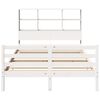 vidaXL Lit biblioth&egrave;que sans matelas blanc 160x200 cm bois pin massif