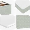 VidaXL Cadre de lit ottoman avec matelas gris clair 160x200 cm velours