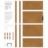 vidaXL Portail de jardin 100x175 cm en acier Corten