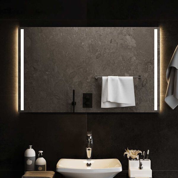 vidaXL Miroir de salle de bain &agrave; LED 100x60 cm