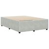 vidaXL Cadre de lit sans matelas gris clair 140x190 cm velours