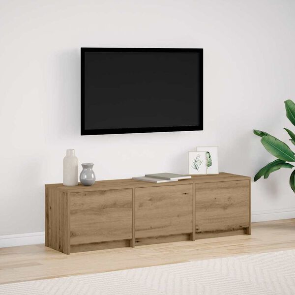 vidaXL Unites TV Ch&ecirc;ne artisanal 140 x 34 x 40 cm Bois d'ing&eacute;nierie