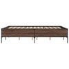 vidaXL Cadre de lit sans matelas ch&ecirc;ne marron 140x200 cm