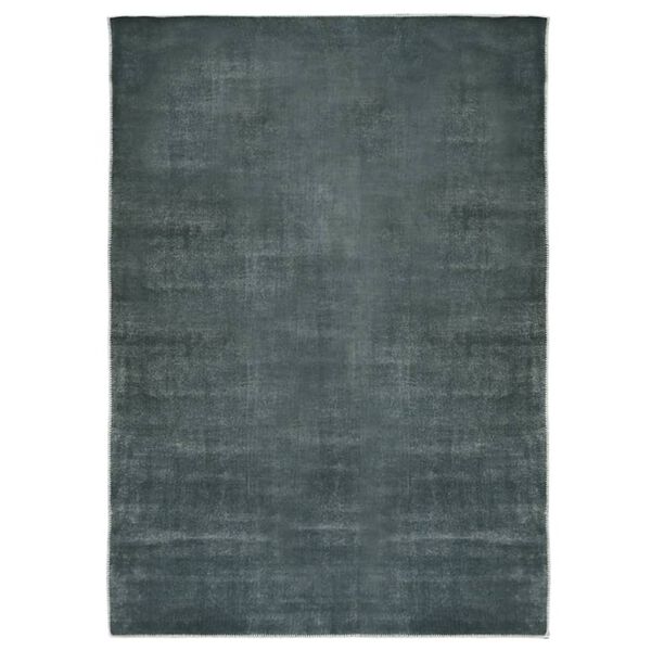 vidaXL Tapis lavable pliable Gris 200x300 cm Polyester