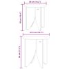 vidaXL Table basse 2 pcs Brun cire