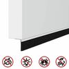 vidaXL Brosses de porte adh&eacute;sives 2 pcs Blanc 100 cm