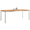 vidaXL Table&agrave;manger Marron 200 x 90 x 75 cm Bois d'Acacia Massif
