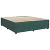 vidaXL Sommier &agrave; lattes de lit et matelas Vert fonc&eacute; 200x200cm Velours