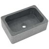 vidaXL Lavabo 45 x 30 x 15 cm Pierre de rivière Noir