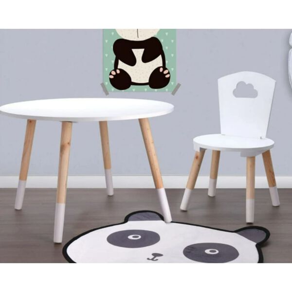 H&S Collection Table pour enfants 60x41 cm Blanc