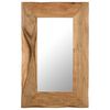 vidaXL Miroir cosm&eacute;tique 50x80 cm Bois solide d'acacia