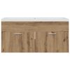 vidaXL Armoire de salle de bain Ch&ecirc;ne artisanal 100 x 38,5 x 46 cm