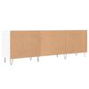 vidaXL Meuble TV blanc 150x30x50 cm bois d'ing&eacute;nierie