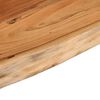 vidaXL &Eacute;tag&egrave;re murale rectangulaire massif acacia bordure assortie