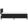 vidaXL Lit &agrave; ressorts avec matelas Noir 90 x 200 cm Velours