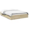 vidaXL Cadre de lit avec tiroirs sans matelas ch&ecirc;ne sonoma 150x200 cm
