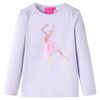 T-shirt enfants &agrave; manches longues lilas clair 104