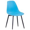 vidaXL Chaises &agrave; manger lot de 2 bleu PP