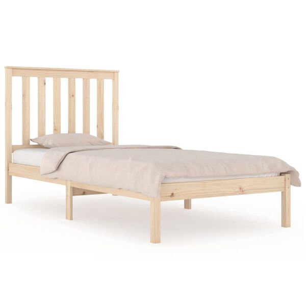vidaXL Cadre de lit sans matelas bois massif 100x200 cm
