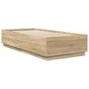 vidaXL Cadre de lit Ch&ecirc;ne Sonoma 90 x 200 cm Bois d'ing&eacute;nierie