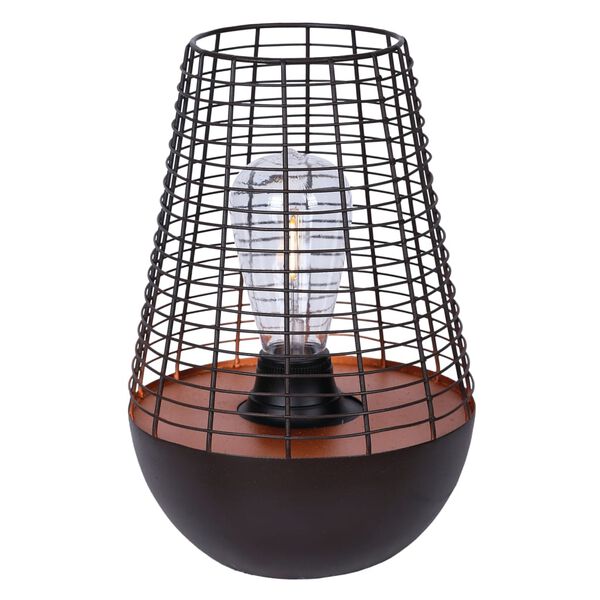 Luxform Lampe &agrave; LED de table de jardin Chelsea Cuivre et marron