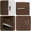 vidaXL Cabinet en Bois avec tiroir Ch&ecirc;ne brun 88,5 x 30,5 x 73 cm