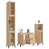 vidaXL Ensemble d'armoires de salle de bain 3 pcs ch&ecirc;ne sonoma